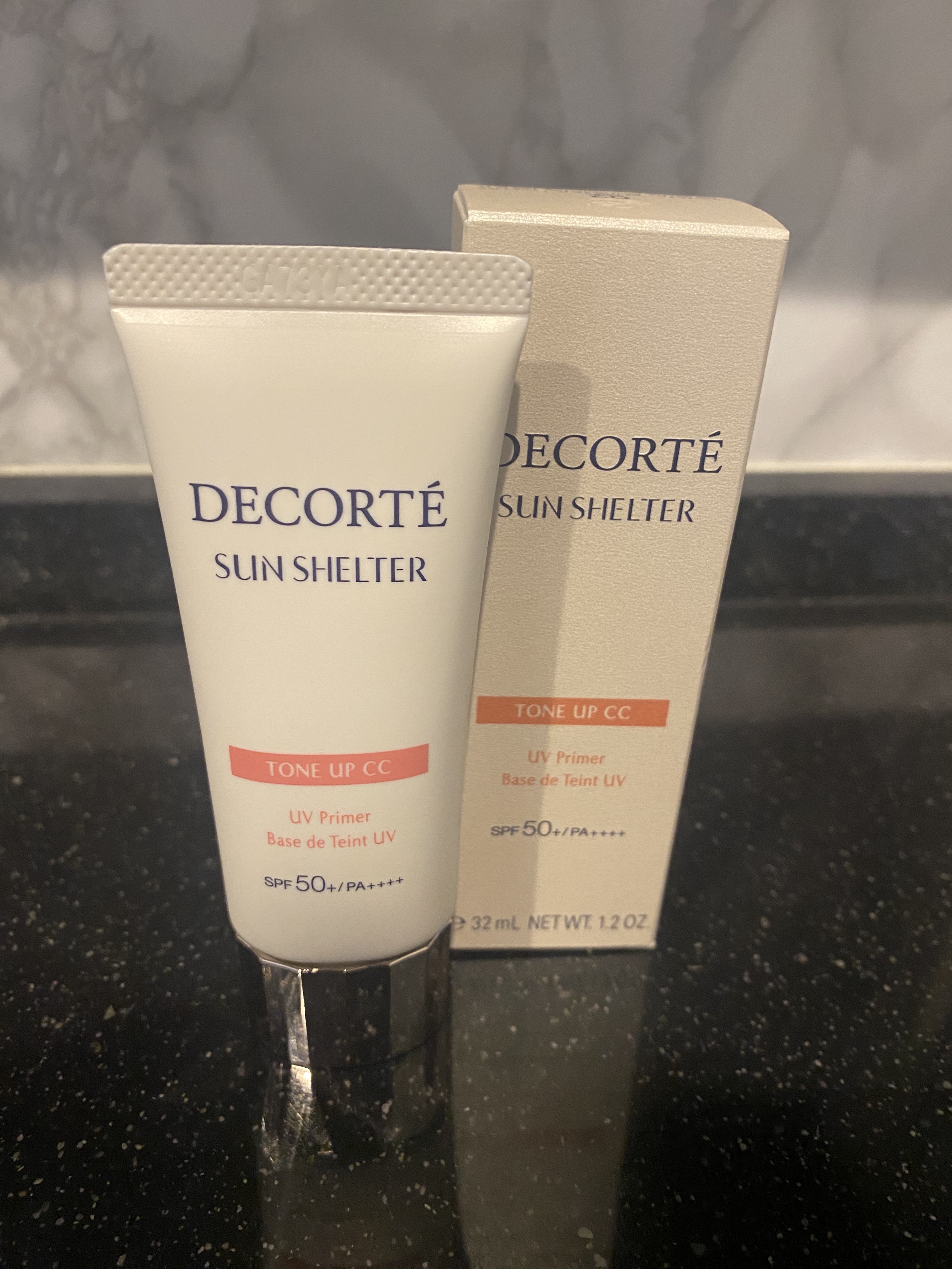 サンシェルター　マルチ プロテクション　トーンアップＣＣ 02ベージュ/DECORTÉ/化粧下地を使ったクチコミ（1枚目）