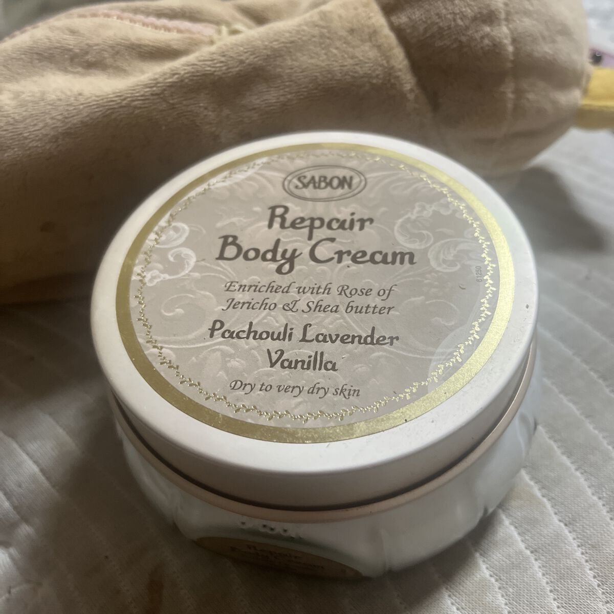 リペアボディクリーム パチュリ・ラベンダー・バニラ/SABON/ボディクリームを使ったクチコミ（1枚目）