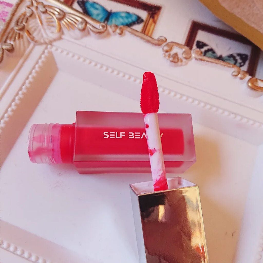 GLOSSY LIP TINT/SELF BEAUTY/口紅を使ったクチコミ(5枚目)