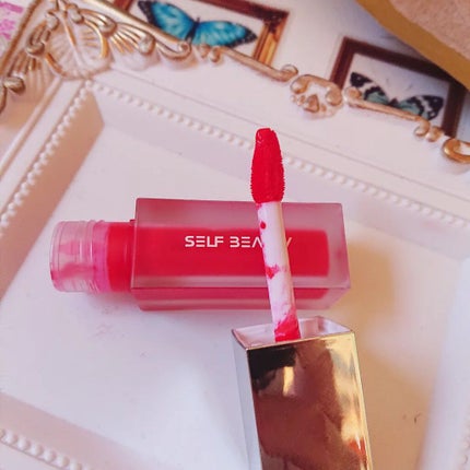 GLOSSY LIP TINT/SELF BEAUTY/口紅を使ったクチコミ(5枚目)
