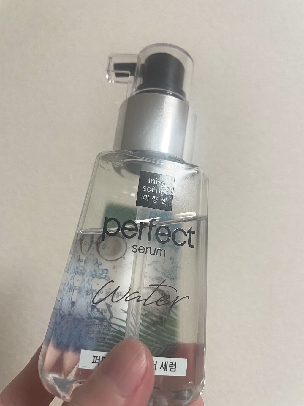 パーフェクトココウォーターセラム/miseenscene/ヘアオイルを使ったクチコミ（1枚目）