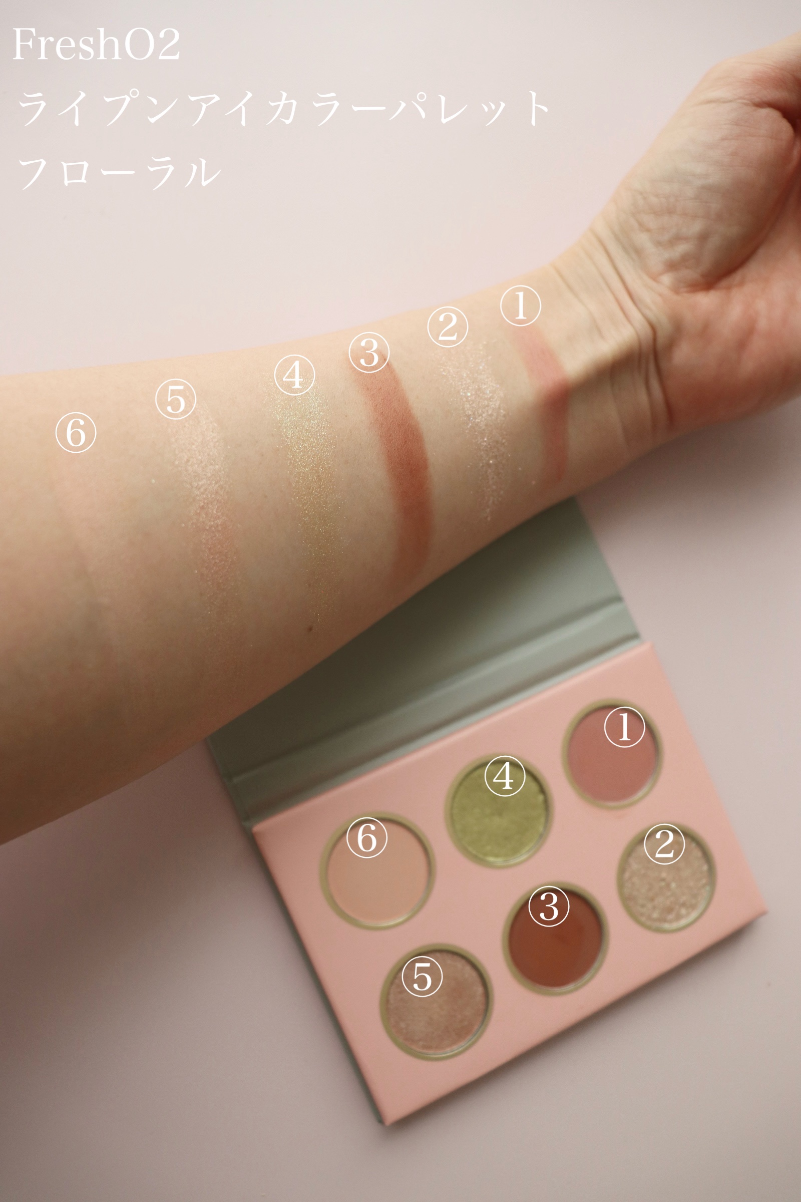 ライプンアイカラーパレット/FRESHO2/アイシャドウパレットを使ったクチコミ（3枚目）