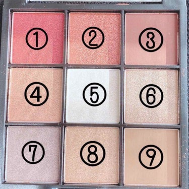 UR GLAM　BLOOMING EYE COLOR PALETTE/U R GLAM/パウダーアイシャドウを使ったクチコミ（2枚目）