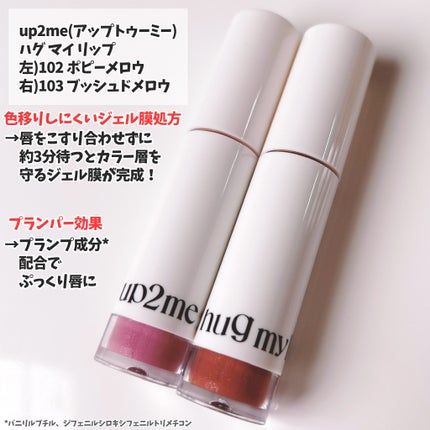 アップトゥーミー ハグマイリップ カラーロックプランパー/up2me/リッププランパーを使ったクチコミ(2枚目)
