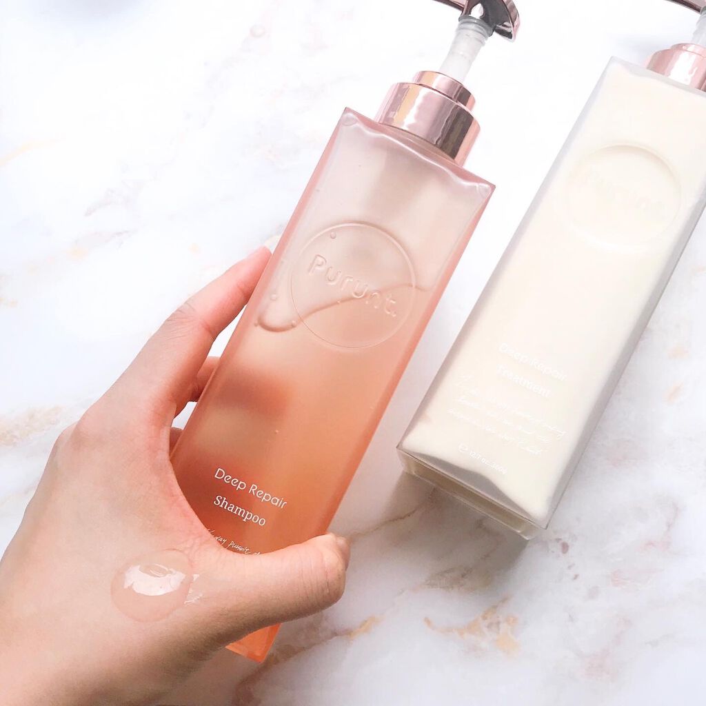 プルント ディープリペア美容液シャンプー／トリートメント/Purunt./市販シャンプーを使ったクチコミ（3枚目）