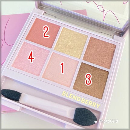 オーラクリエイション/BLEND BERRY/アイシャドウパレットを使ったクチコミ(7枚目)