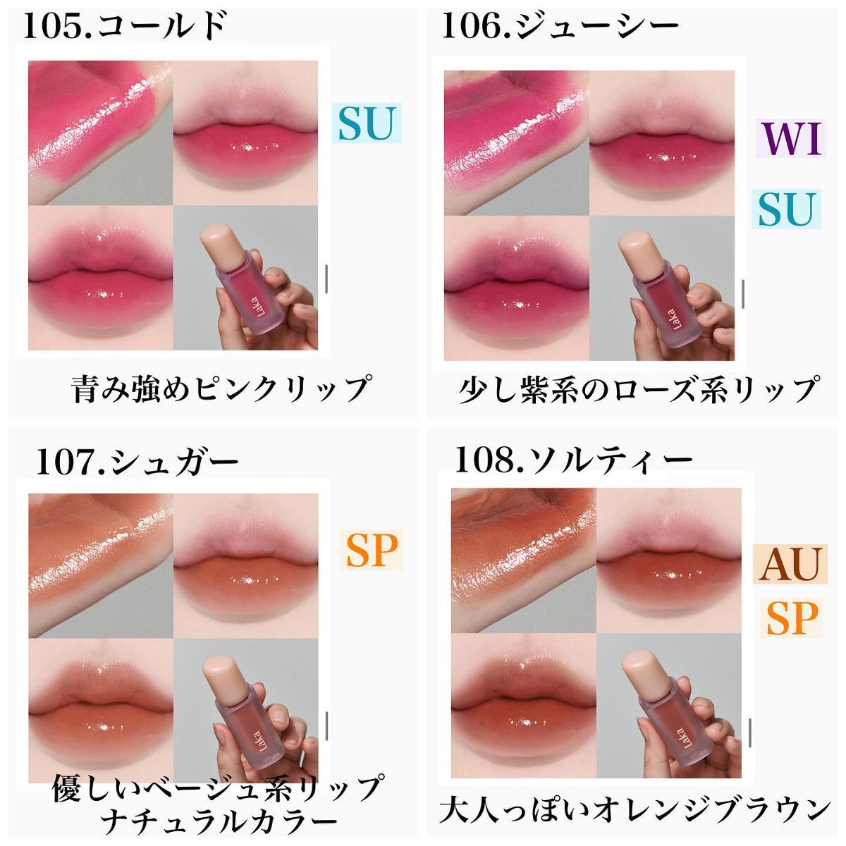 フルーティーグラムティント/Laka/リップティントを使ったクチコミ(3枚目)