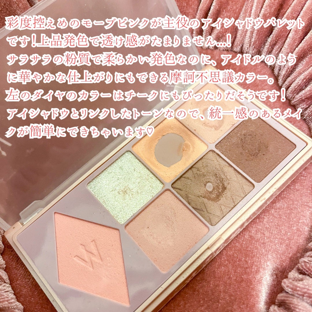 ウォンジョンヨ W デイリームードアップパレット /Wonjungyo/アイシャドウパレットを使ったクチコミ(3枚目)