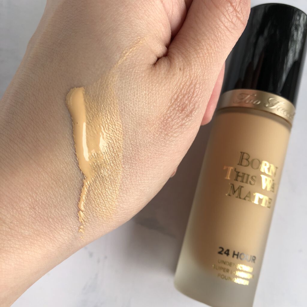 ボーン ディス ウェイ アンディテクタブル 24H マット ファンデーション/Too Faced/リキッドファンデーションを使ったクチコミ（3枚目）