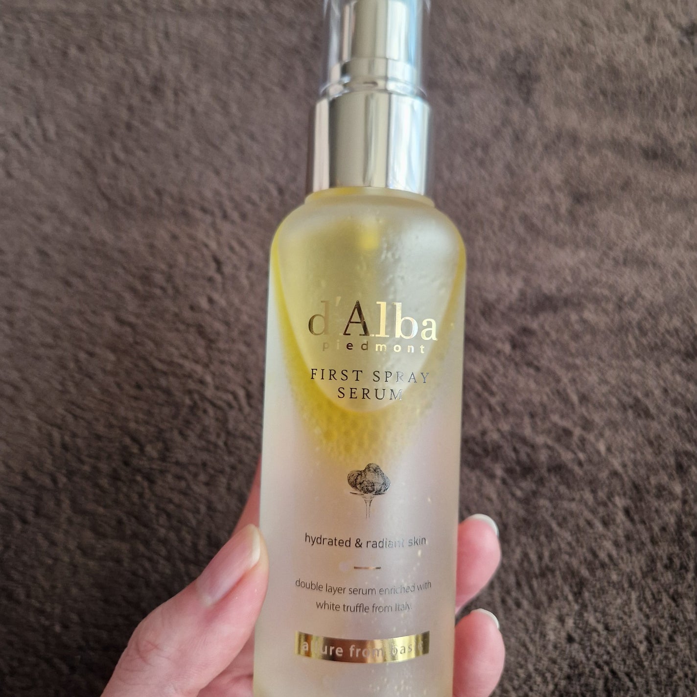 ダルバ ホワイトトリュフファーストスプレーセラム/ダルバ/ミスト状化粧水を使ったクチコミ(1枚目)