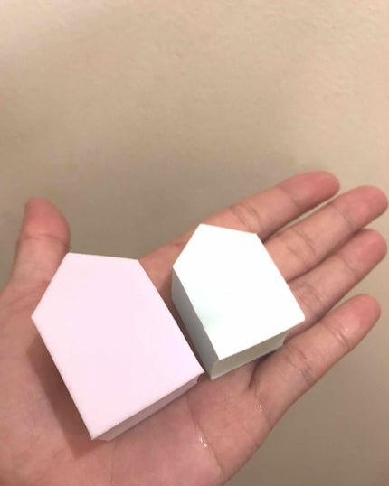 メイクアップスポンジ(バリューパック ウェッジ型 30個)/DAISO/パフ・スポンジを使ったクチコミ(3枚目)