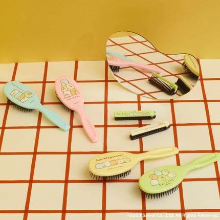 すみっコぐらし 静電防止やわらかブラシ/貝印/ヘアブラシを使ったクチコミ(1枚目)