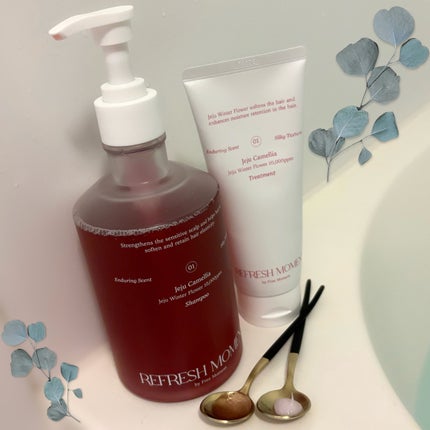 リフレッシュモーメントパフュームシャンプー/トリートメント Jeju Camellia/Free Moment /市販シャンプーを使ったクチコミ(4枚目)