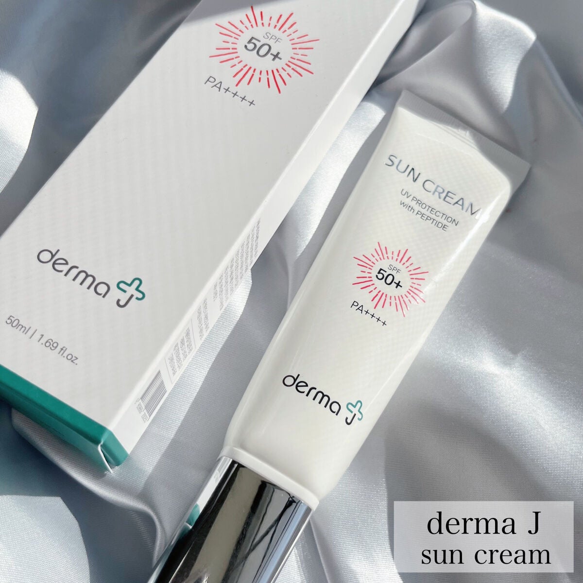 サンクリーム+/ DermaJ/日焼け止めクリームを使ったクチコミ(1枚目)