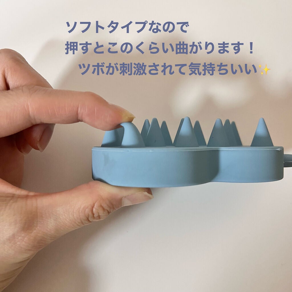スパ やみつき 頭皮マッサージブラシ ソフト/エイトザタラソ/スカルプブラシを使ったクチコミ(5枚目)