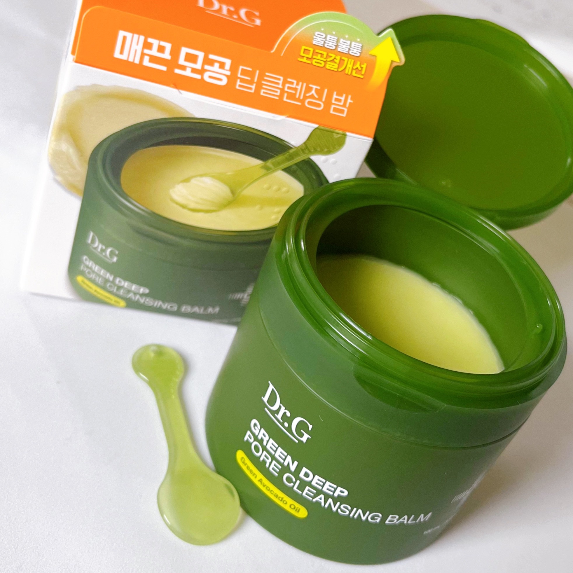 グリーンディープポアクレンジングバーム/Dr.G/クレンジングバームを使ったクチコミ（2枚目）