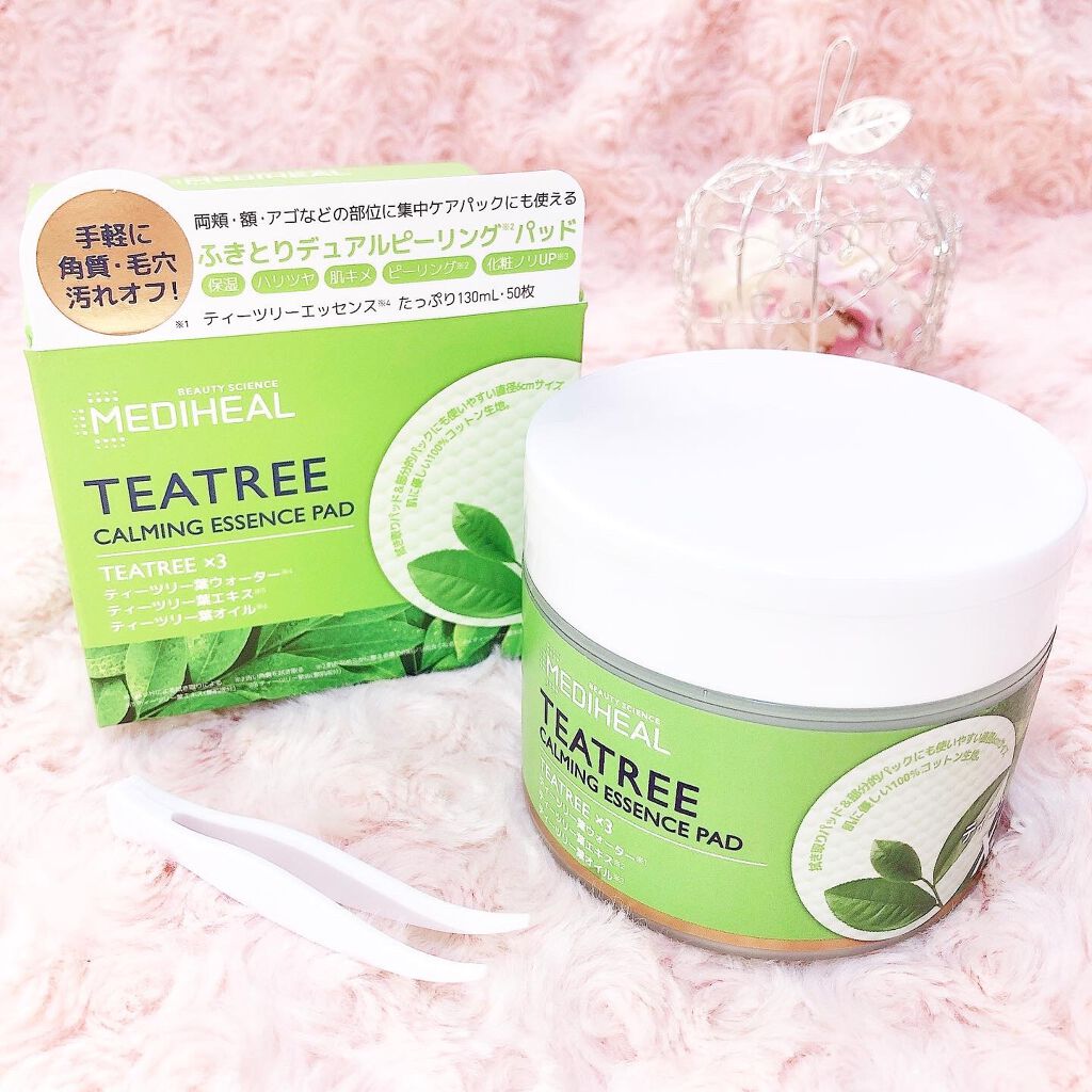ティーツリーカーミングエッセンスパッド/MEDIHEAL/トナーパッドを使ったクチコミ（1枚目）