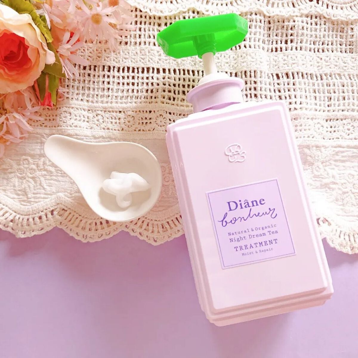 ダイアンボヌール モイスト&リペア シャンプー/トリートメント ナイトドリームティーの香り/ダイアン/市販シャンプーを使ったクチコミ(3枚目)