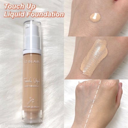 タッチアップリキッドファンデーション/SO GLAM/リキッドファンデーションを使ったクチコミ(2枚目)