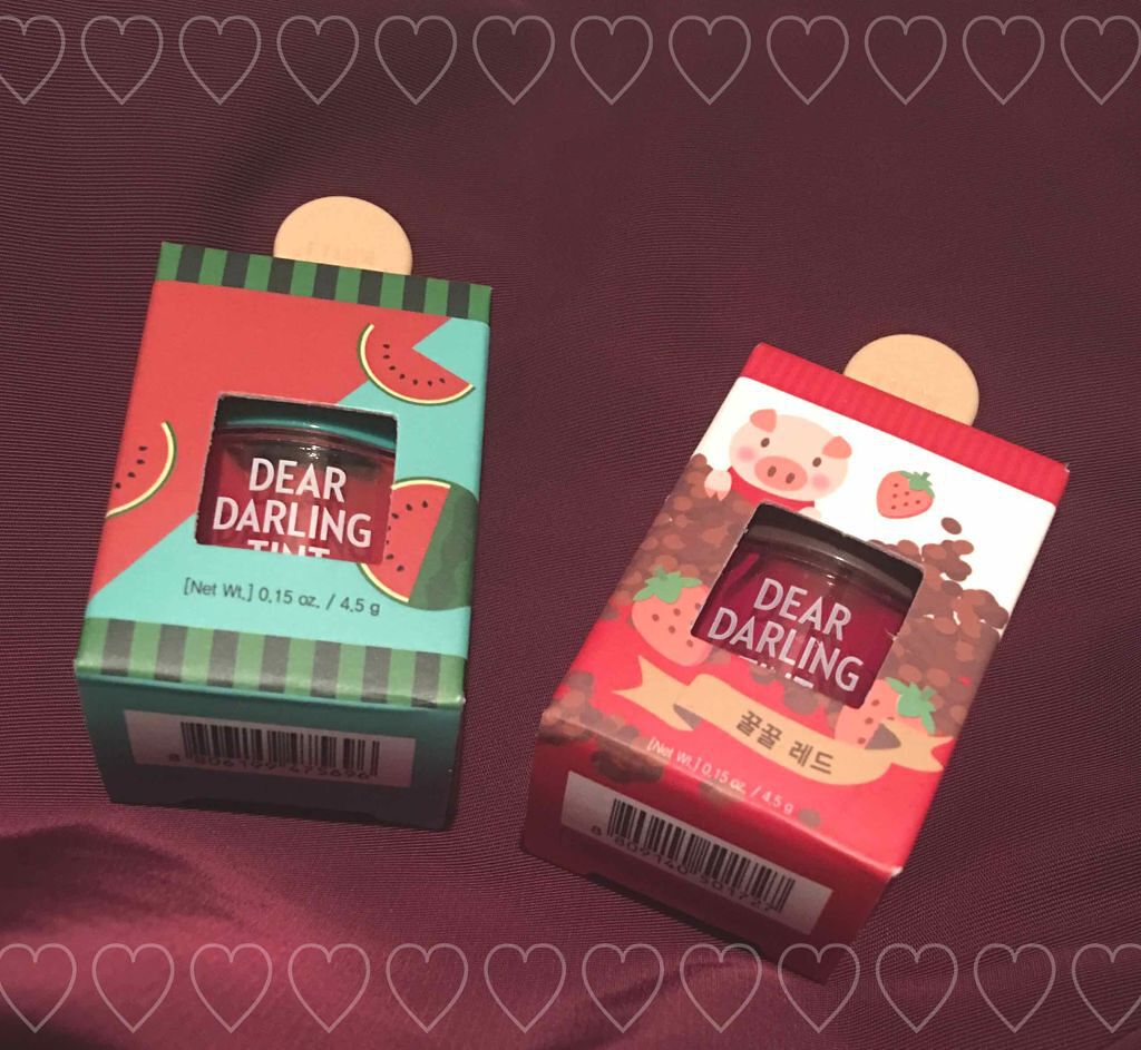 ディアダーリン ウォータージェルティント （アイスティント）/ETUDE/口紅を使ったクチコミ（1枚目）