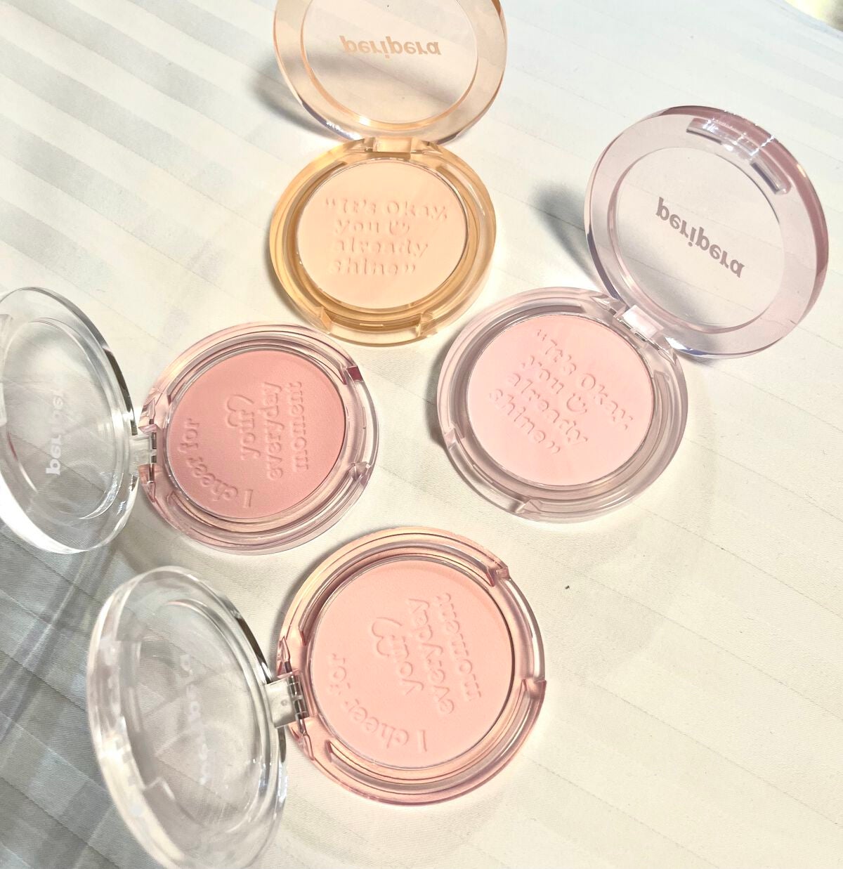 ピュア ブラッシュド サンシャイン チーク/PERIPERA/パウダーチークを使ったクチコミ(1枚目)