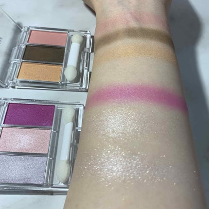 WHY NOT SPINNS 3色アイシャドウ/DAISO/アイシャドウパレットを使ったクチコミ(4枚目)