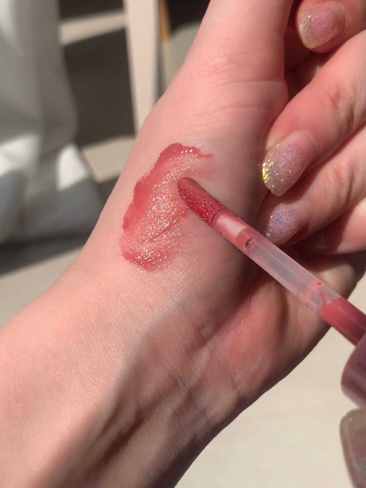 ジューシーラスティングティント/rom&nd/リップティントを使ったクチコミ(2枚目)