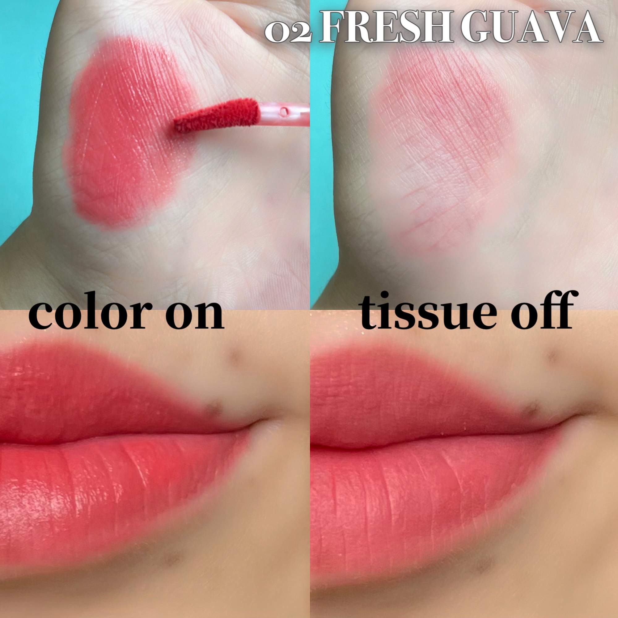 ライトオンベルベットティント/ネイチャーリパブリック/リップティントを使ったクチコミ（3枚目）