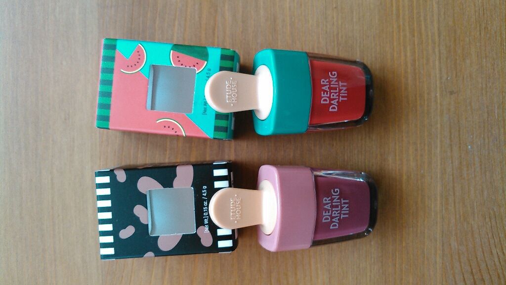 ディアダーリン ウォータージェルティント （アイスティント）/ETUDE/口紅を使ったクチコミ（2枚目）