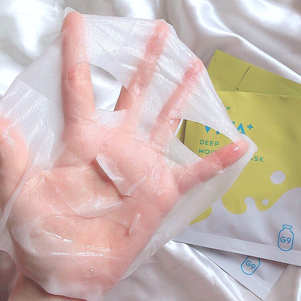ビタプラス ディープモイスチャーマスク/G9SKIN/シートマスク・パックを使ったクチコミ（3枚目）