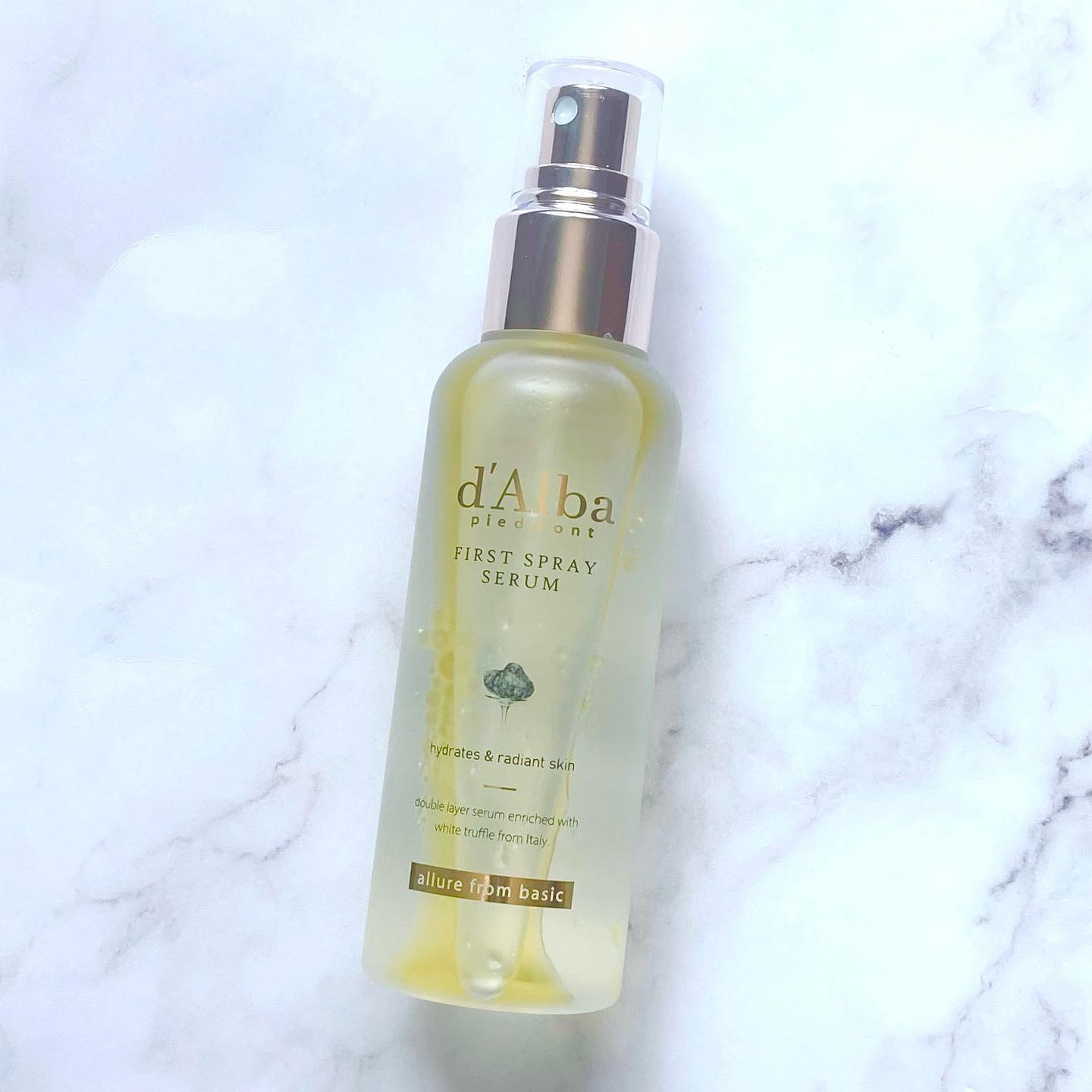 ダルバ ホワイトトリュフファーストスプレーセラム/ダルバ/ミスト状化粧水を使ったクチコミ（1枚目）