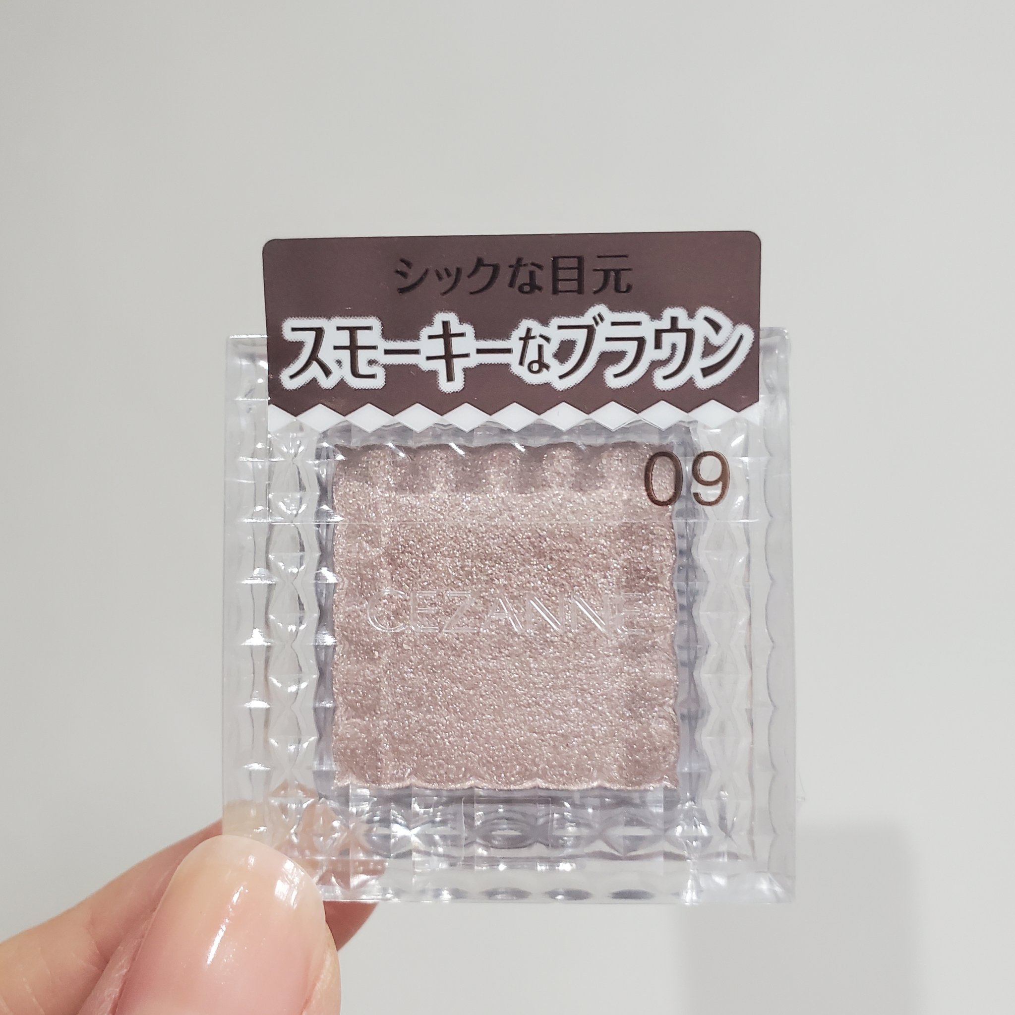 シングルカラーアイシャドウ 09 グレイッシュブラウン/CEZANNE/単色アイシャドウを使ったクチコミ（1枚目）