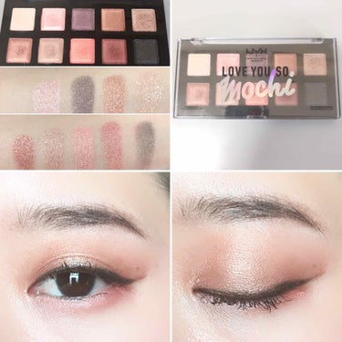 ラブ ユー ソー モッチ シャドウ パレット/NYX Professional Makeup/ジェル・クリームアイシャドウを使ったクチコミ（1枚目）