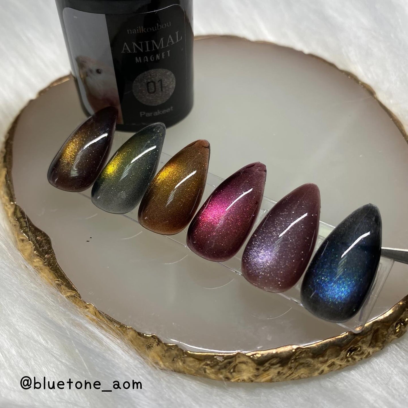 アニマルマグネットジェル/ネイル工房/ジェルネイルを使ったクチコミ(7枚目)