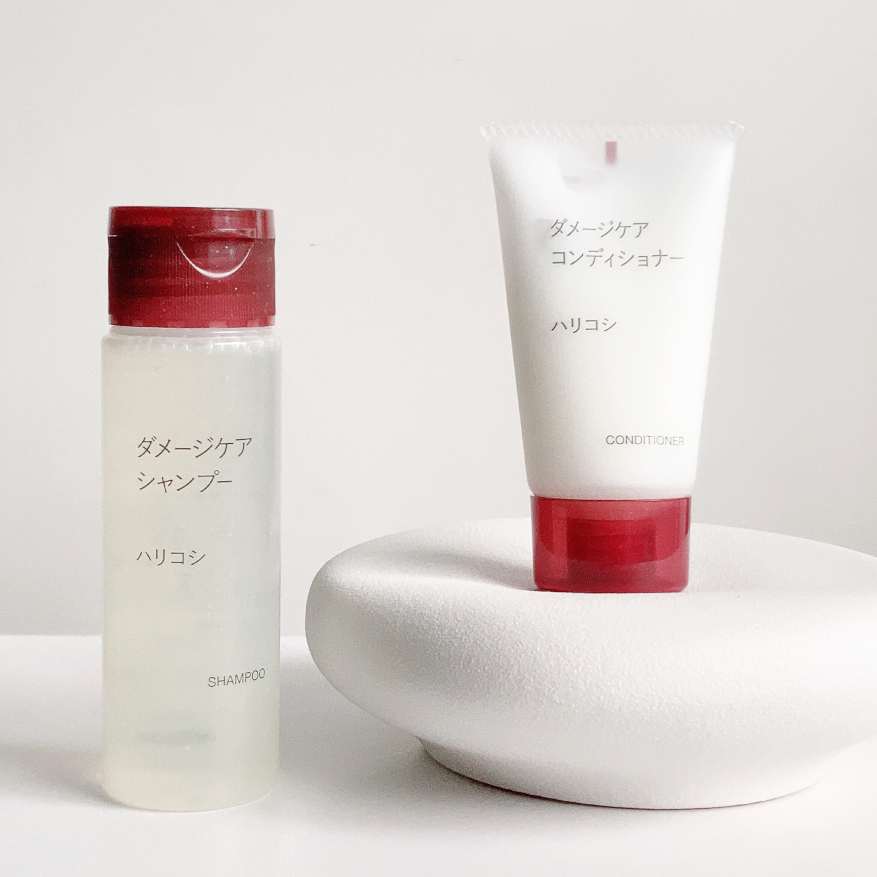 無印良品 ダメージケアコンディショナー（携帯用）のクチコミ「🏷｜無印良品
ダメージケアコンディショナー / ハリコシ
内容量：30g


【 商品説明 】.....」（1枚目）