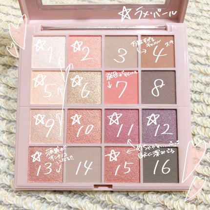 アイシャドウ メガパレット/ロレアル パリ/アイシャドウパレットを使ったクチコミ(2枚目)