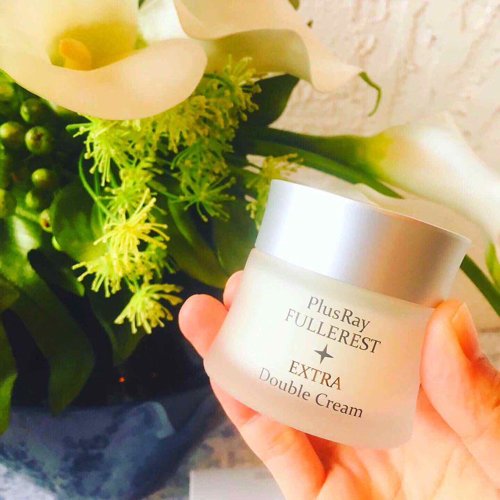 フラーレストエクストラダブルクリーム/PlusRay/フェイスクリームを使ったクチコミ（2枚目）