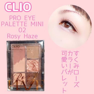 プロ アイパレット ミニ 02 ROZY HAZE/CLIO/アイシャドウパレットを使ったクチコミ（1枚目）