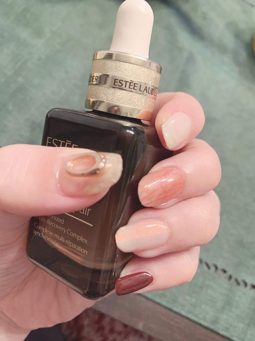 セミキュアジェルネイル（ハンド） ND-289 N Purply (good vibe collection)/ohora/ネイルシールを使ったクチコミ（3枚目）