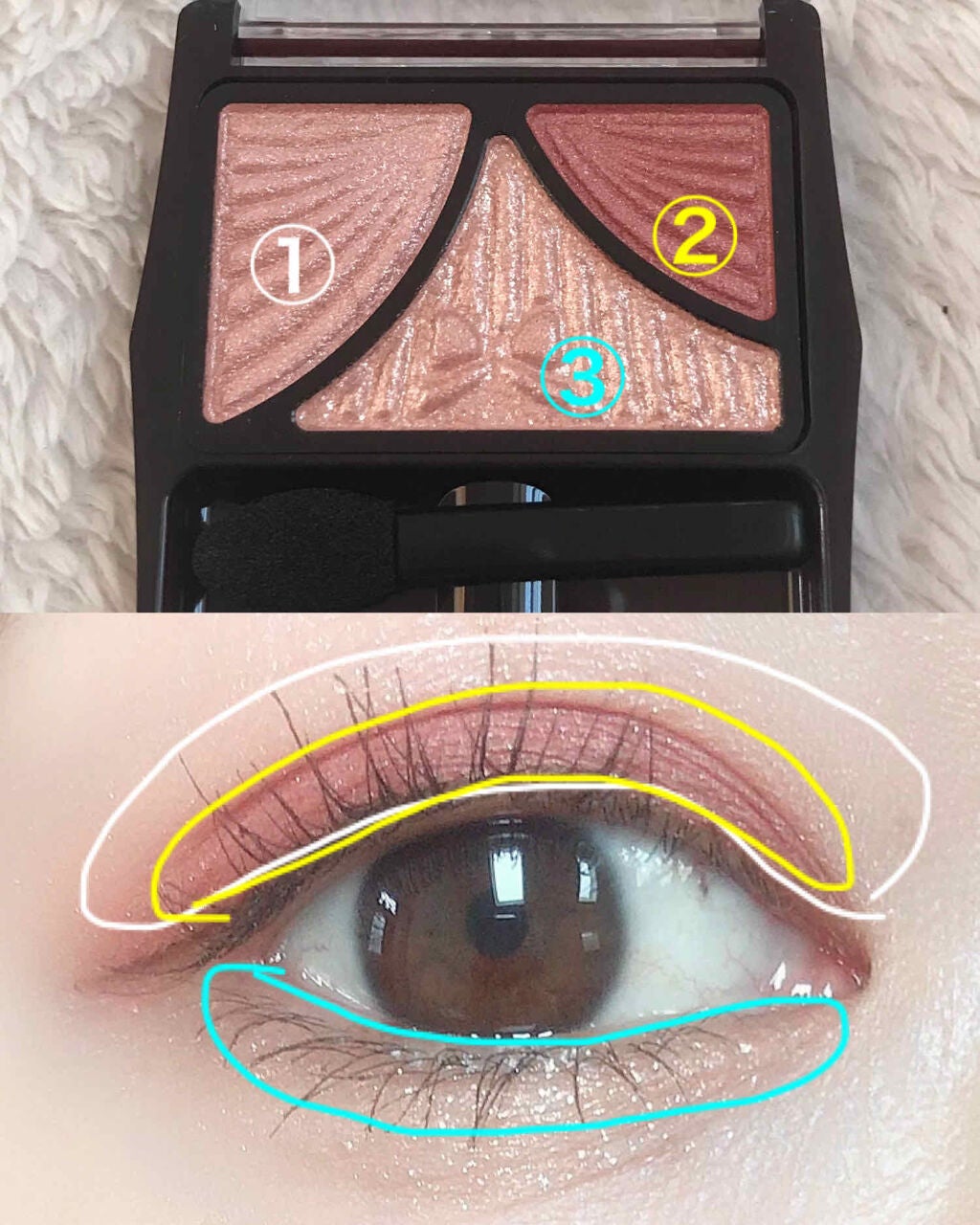 ジューシーピュアアイズ/キャンメイク/アイシャドウパレットを使ったクチコミ(3枚目)