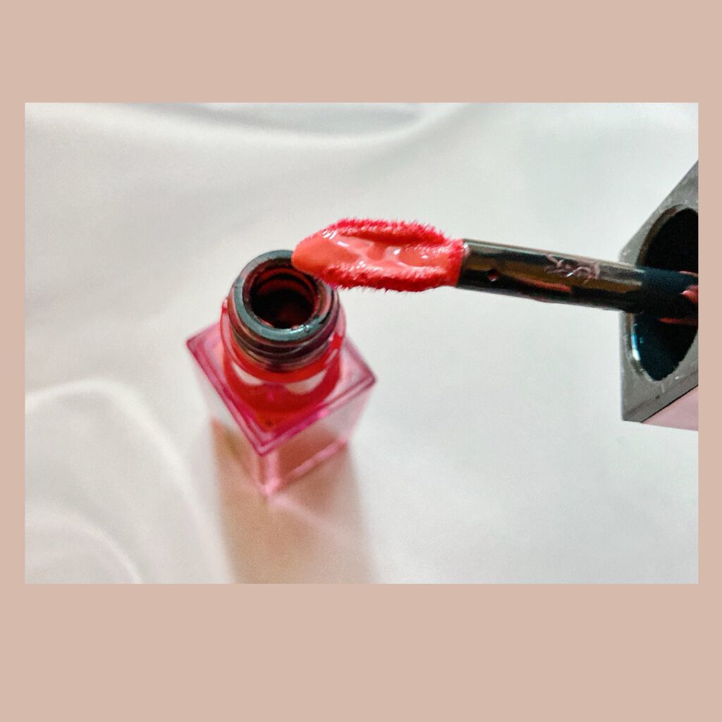 ルージュ ピュールクチュール ヴェルニ ウォーターグロウ No.203 リストリクテッド ピンク/YVES SAINT LAURENT BEAUTE/口紅を使ったクチコミ（2枚目）