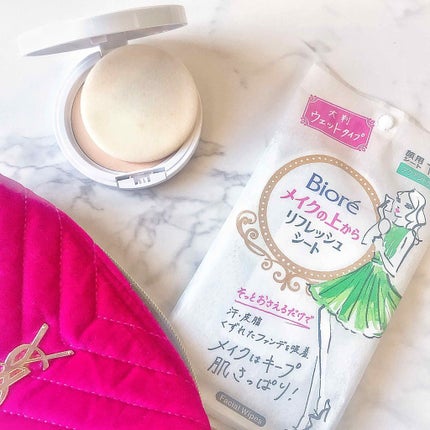メイクの上からリフレッシュシート/ビオレ/フェイスシートを使ったクチコミ(1枚目)