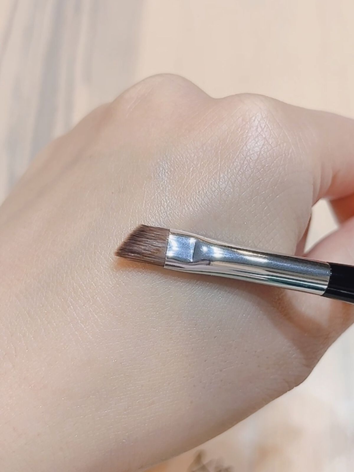 ダブルエンドアイブロウブラシ熊野筆/＆be/メイクブラシを使ったクチコミ（3枚目）