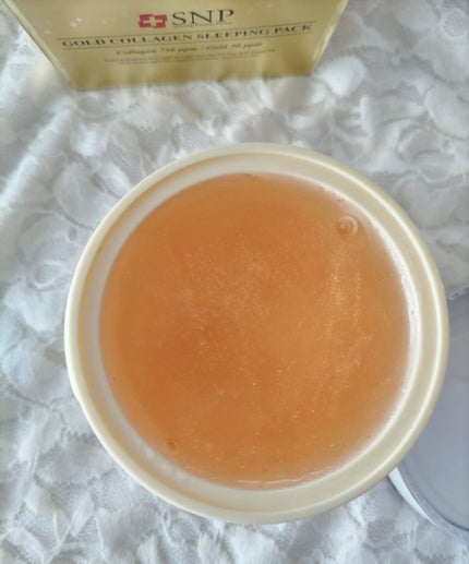 SNP ゴールド コラーゲン スリーピング パック/SNP/シートマスク・パックを使ったクチコミ(2枚目)