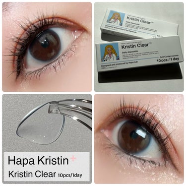 Hapa kristin kristin clear 1dayのクチコミ「カラコンが人気のHapa kristinからクリアレンズのKristin Clearが登場。
.....」（1枚目）