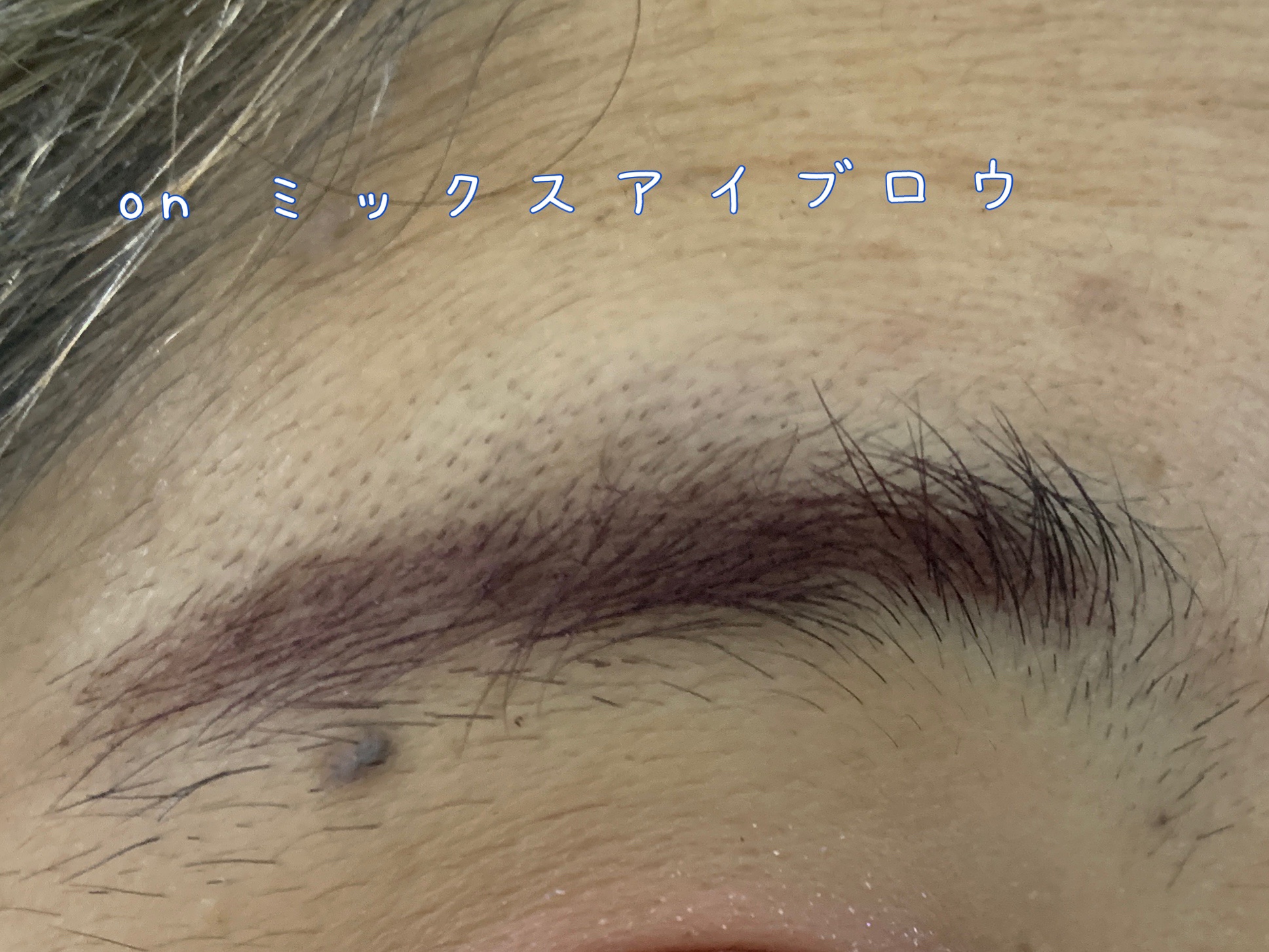 スマートミニアイブロウカラー N02 おしゃれパープル/キャンメイク/眉マスカラを使ったクチコミ（2枚目）