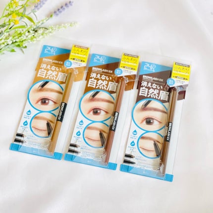 ブロウラッシュEX ウォーターストロング Wアイブロウ (ジェルペンシル&パウダー) ライトブラウン/ブロウラッシュ/パウダーアイブロウを使ったクチコミ(1枚目)