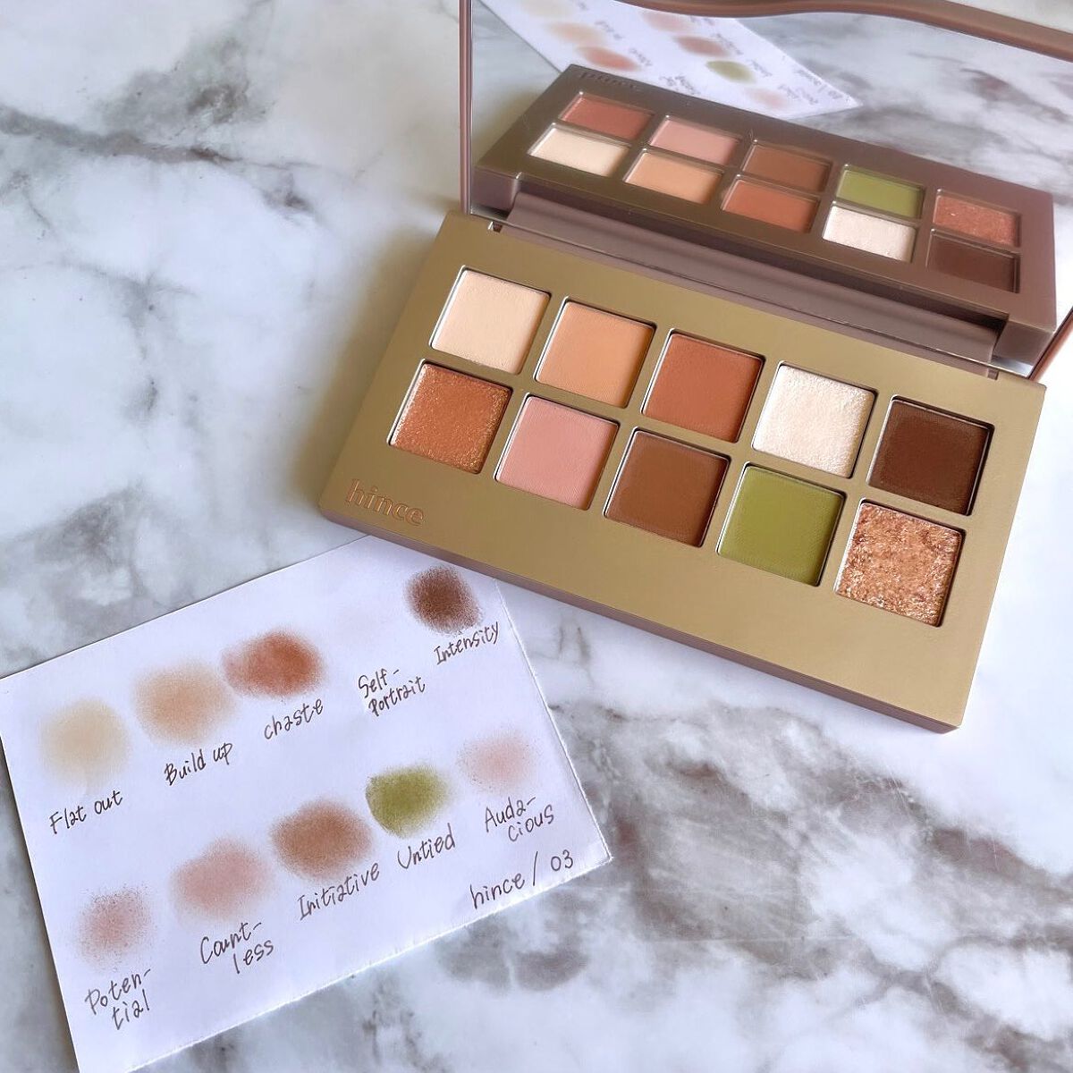 ニューデップスアイシャドウパレット/hince/アイシャドウパレットを使ったクチコミ(1枚目)
