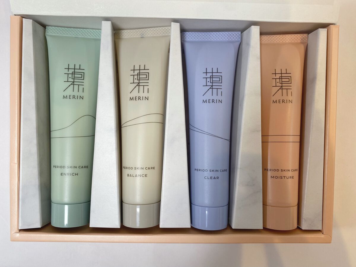 ピリオドスキンケア 美容ジェルクリーム マンスリーセット /MERIN/スキンケアキットを使ったクチコミ(2枚目)