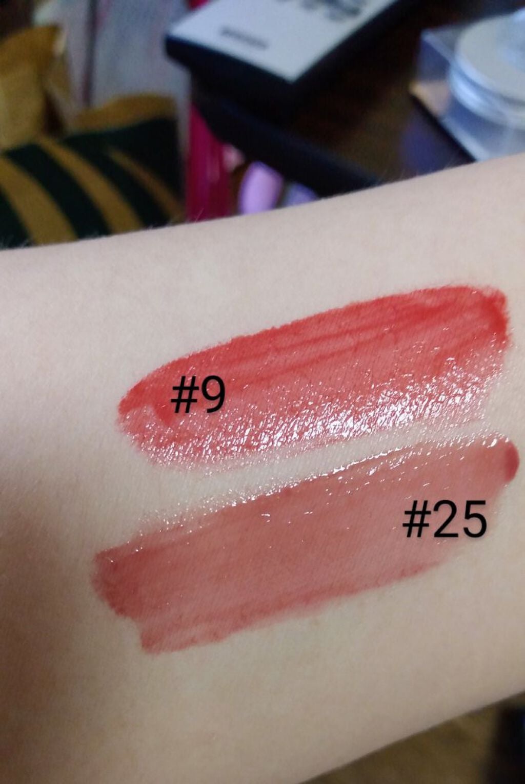 ジューシーラスティングティント/rom&nd/リップティントを使ったクチコミ(3枚目)